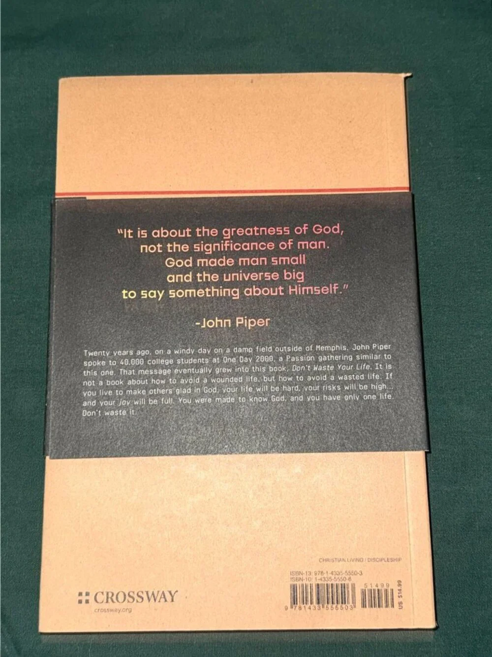 Don't Waste Your Life By John Piper Crossway (2020, PB)